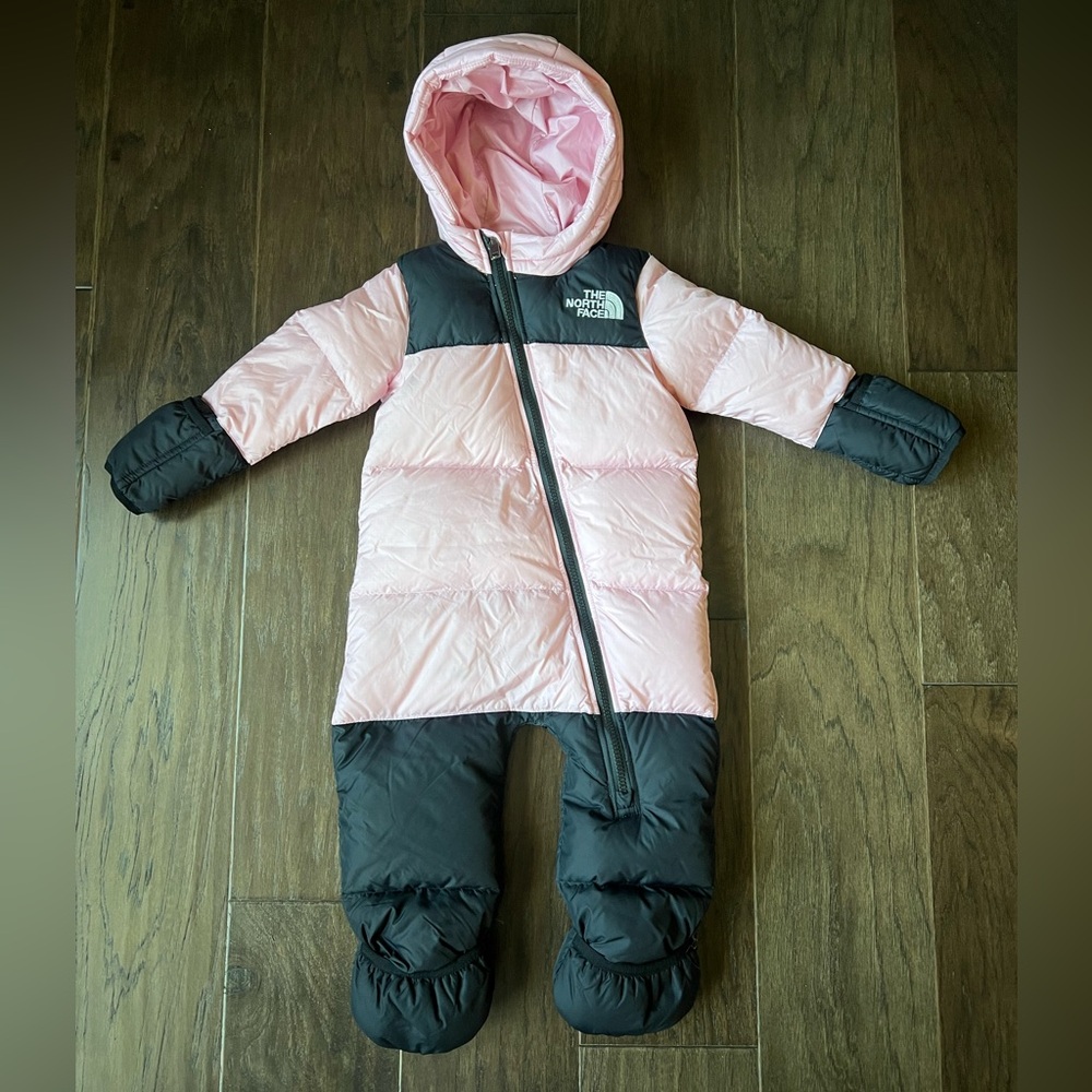 The North Face baby down snowsuit NWOT